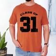 Class Of 31 Date High School Kindergarten Graduation Shirt Men's Comfort Colors T-Shirt Yam