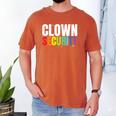 Clown Security Halloween Dad Mom Costume Men's Comfort Colors T-Shirt Yam Clown Security Halloween Dad Mom Costume Men's Comfort Colors T-Shirt Yam