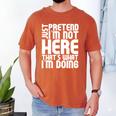Cool Introvert Just Pretends I'm Not Heres Men's Comfort Colors T-Shirt Yam