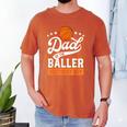 Dad Of The Baller Birthday Boy Basketball Themed Party Men's Comfort Colors T-Shirt Yam