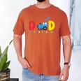 Dad Of The Birthday Boy Choo Choo Train Family Matching Men's Comfort Colors T-Shirt Yam Dad Of The Birthday Boy Choo Choo Train Family Matching Men's Comfort Colors T-Shirt Yam