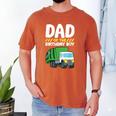 Dad Of The Birthday Boy Garbage Truck Birthday Party Men's Comfort Colors T-Shirt Yam