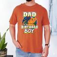 Dad Of Birthday Boy Kids Reptile Birthday Party Men's Comfort Colors T-Shirt Yam