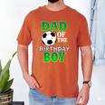 Dad Of The Birthday Boy Soccer Stars Outfit Men's Comfort Colors T-Shirt Yam