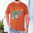 Dad Of The Birthday Boy Sports Matching Family Men's Comfort Colors T-Shirt Yam