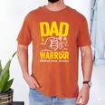 Dad Of A Childhood Cancer Warrior Childhood Cancer Awareness Men's Comfort Colors T-Shirt Yam