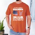 Dad Grandpa Veteran Nothing Scares Patriotic Veterans Day Men's Comfort Colors T-Shirt Yam