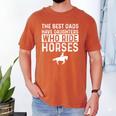Dad Of Horse Lover Equestrian Horseback Rider Men's Comfort Colors T-Shirt Yam