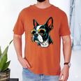 Dad Mom Cool Dog Sunglasses Boston Terrier Men's Comfort Colors T-Shirt Yam