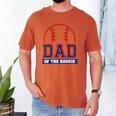 Dad Of Rookie 1st Birthday Baseball Theme Matching Party Men's Comfort Colors T-Shirt Yam
