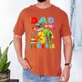 Dad Of The Three Rex 3Rd Birthday Boy Dinosaur T-Rex Men's Comfort Colors T-Shirt Yam