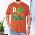 Dad Of The Three Rex Birthday Dinosaur Family Matching Men's Comfort Colors T-Shirt Yam