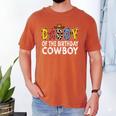 Daddy 1st Birthday Cowboy Western Daddy Birthday Boy Men's Comfort Colors T-Shirt Yam