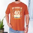 My Daddy Is 40 Years Old Father 40th Birthday Dad Men's Comfort Colors T-Shirt Yam