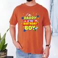 Daddy Of The Birthday Astronaut Boy Outer Space Theme Party Men's Comfort Colors T-Shirt Yam
