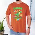 Daddy Of The Birthday Boy T Rex Dinosaur Family Party Men's Comfort Colors T-Shirt Yam