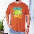 Daddy Dad Saurus Rex Dinosaur Dino For Father Men's Comfort Colors T-Shirt Yam