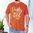 Daddy Of The Wild One Shirt 1st Birthday First Thing Dad Tee Men's Comfort Colors T-Shirt Yam