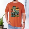 Daddysaurus T Rex Dinosaur Daddy Saurus Family Matching Dad Men's Comfort Colors T-Shirt Yam