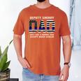 Deputy Sheriff Dad Much Cooler Fathers Day Thin Blue Line Men's Comfort Colors T-Shirt Yam