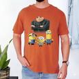 Despicable Me Minions Father's Day 1 Dad Cardboard Sign Men's Comfort Colors T-Shirt Yam