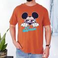 Disney Mickey And Friends Cool Mickey Summer Vibes Dad Logo Men's Comfort Colors T-Shirt Yam