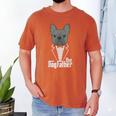 The Dogfather French Bulldog Dad Frenchie Papa T-Shirt Small Men's Comfort Colors T-Shirt Yam