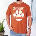 Dogtrovert Definition Introvert Dog Lover For Men Women Girls Kids Men's Comfort Colors T-Shirt Yam