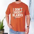 I Don't Shoot Blanks Dad Promoted To Daddy 2024 Father's Day Men's Comfort Colors T-Shirt Yam