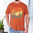 Drumming Basement Drum Set Drummer Rock Dad Grandpa Men's Comfort Colors T-Shirt Yam