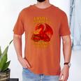 Easily Distracted By Dragons And Books Reading Men's Comfort Colors T-Shirt Yam Easily Distracted By Dragons And Books Reading Men's Comfort Colors T-Shirt Yam