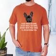 Every Snack You Make French Bulldog Mom And Frenchie Dad Men's Comfort Colors T-Shirt Yam