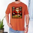 Family Christmas Retro Santa Holiday Nostalgia Vibes Men's Comfort Colors T-Shirt Yam