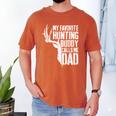 My Favorite Hunting Buddy Calls Me Dad Shirt Men Deer Hunter Men's Comfort Colors T-Shirt Yam
