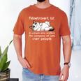 Felinetrovert Definition Cat Lover Introvert Humor Cats Men's Comfort Colors T-Shirt Yam