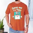Floppy Disk Retro Tech Nostalgia Old School Computing Humor Men's Comfort Colors T-Shirt Yam