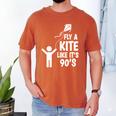 Fly a Kite Like It's 90's Throwback Hobby Memory Kite Men's Comfort Colors T-Shirt Yam
