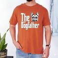 French Bulldog Dog Dad Dogfather Dogs Daddy Father Men's Comfort Colors T-Shirt Yam