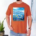Frutiger Aero Aesthetic Tech Ocean Underwater Fishes Men's Comfort Colors T-Shirt Yam Frutiger Aero Aesthetic Tech Ocean Underwater Fishes Men's Comfort Colors T-Shirt Yam