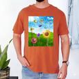Frutiger Aero Aesthetic Tech Scenery Fishes Sunflower Men's Comfort Colors T-Shirt Yam Frutiger Aero Aesthetic Tech Scenery Fishes Sunflower Men's Comfort Colors T-Shirt Yam