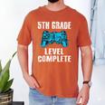 Gamer Graduation 5th Grade Level Complete Video Games Boys Men's Comfort Colors T-Shirt Yam