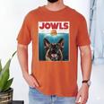 German Shepherd Jowls Hamburger GSG Dog Mom Dog Dad Men's Comfort Colors T-Shirt Yam