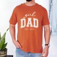 Girl Dad Est 2024 Dad Of Girls Father's Day Men's Comfort Colors T-Shirt Yam