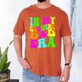 In My Glowing Dad Era Groovy Colorful Bright Men's Comfort Colors T-Shirt Yam