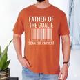 Goalie Dad Shirt Hockey Dad Shirt Hockey Goalie Men's Comfort Colors T-Shirt Yam