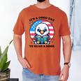 A Good Day To Read a Book Reading Eagle With American Flag Men's Comfort Colors T-Shirt Yam A Good Day To Read a Book Reading Eagle With American Flag Men's Comfort Colors T-Shirt Yam
