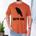 Goth Dad Gothic Bird Crow Emo Father's Day Men's Comfort Colors T-Shirt Yam