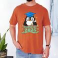 Graduate Penguin Class Of 2025 Kids Graduation Men's Comfort Colors T-Shirt Yam