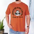 I Graduated Can I Go Back To Bed Now 2024 Graduation Panda Men's Comfort Colors T-Shirt Yam