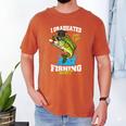 I Graduated Can I Go Fishing Now 2025 Graduation Fisher Men's Comfort Colors T-Shirt Yam